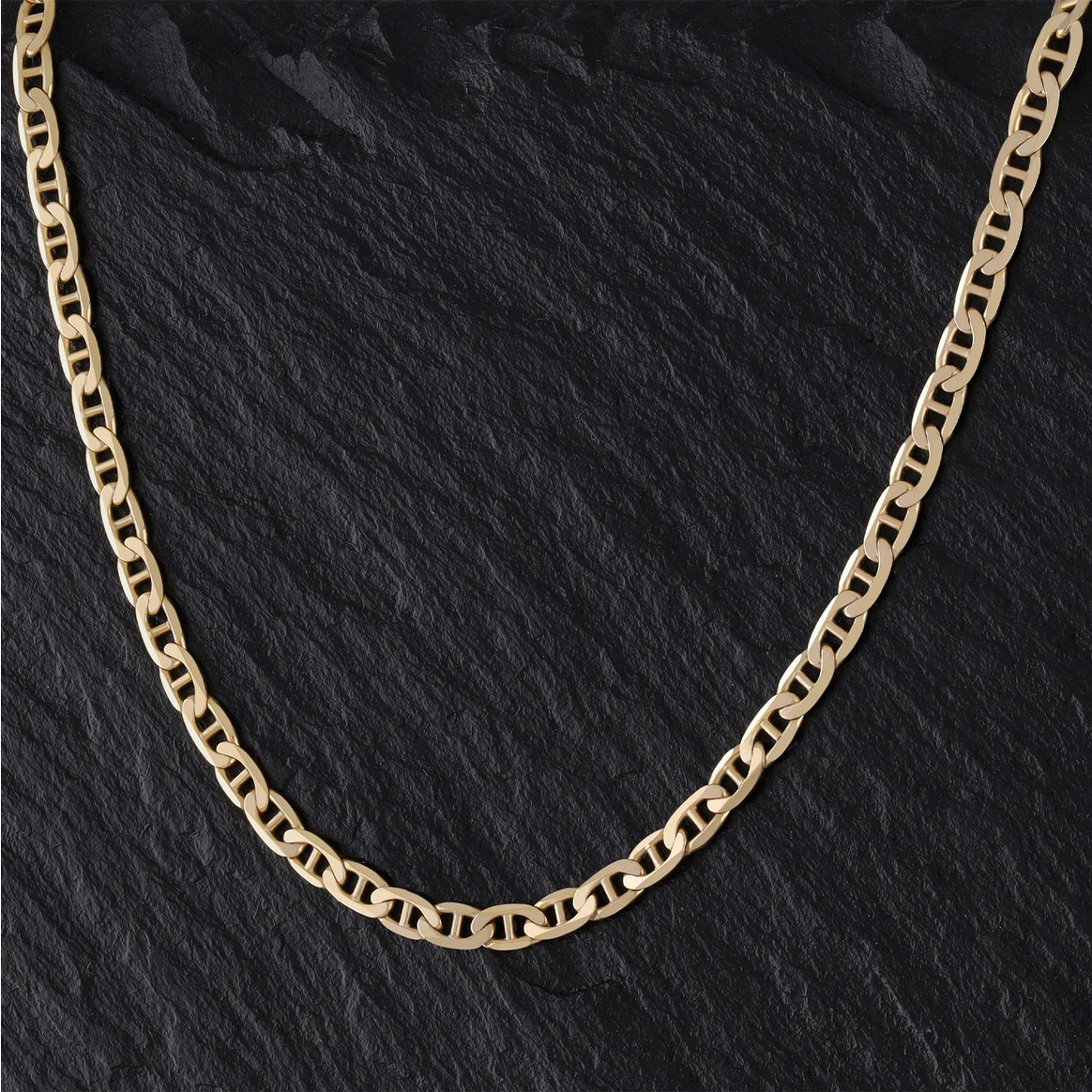 9ct Yellow Gold 3mm Anchor Link Chain 20 Inch / 50cm (0059)