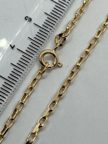 9ct Yellow Gold 2.2mm Diamond Cut Belcher Link Chain Various Lengths (0065)