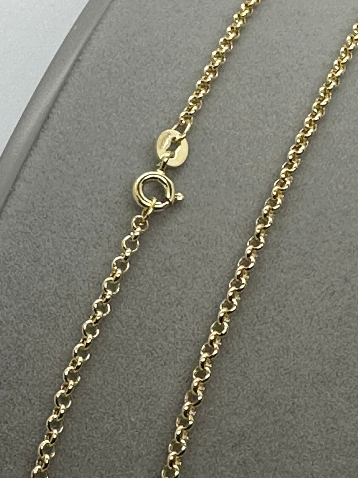 9ct Yellow Gold 2mm Round Hollow Belcher Link Chain (0583)