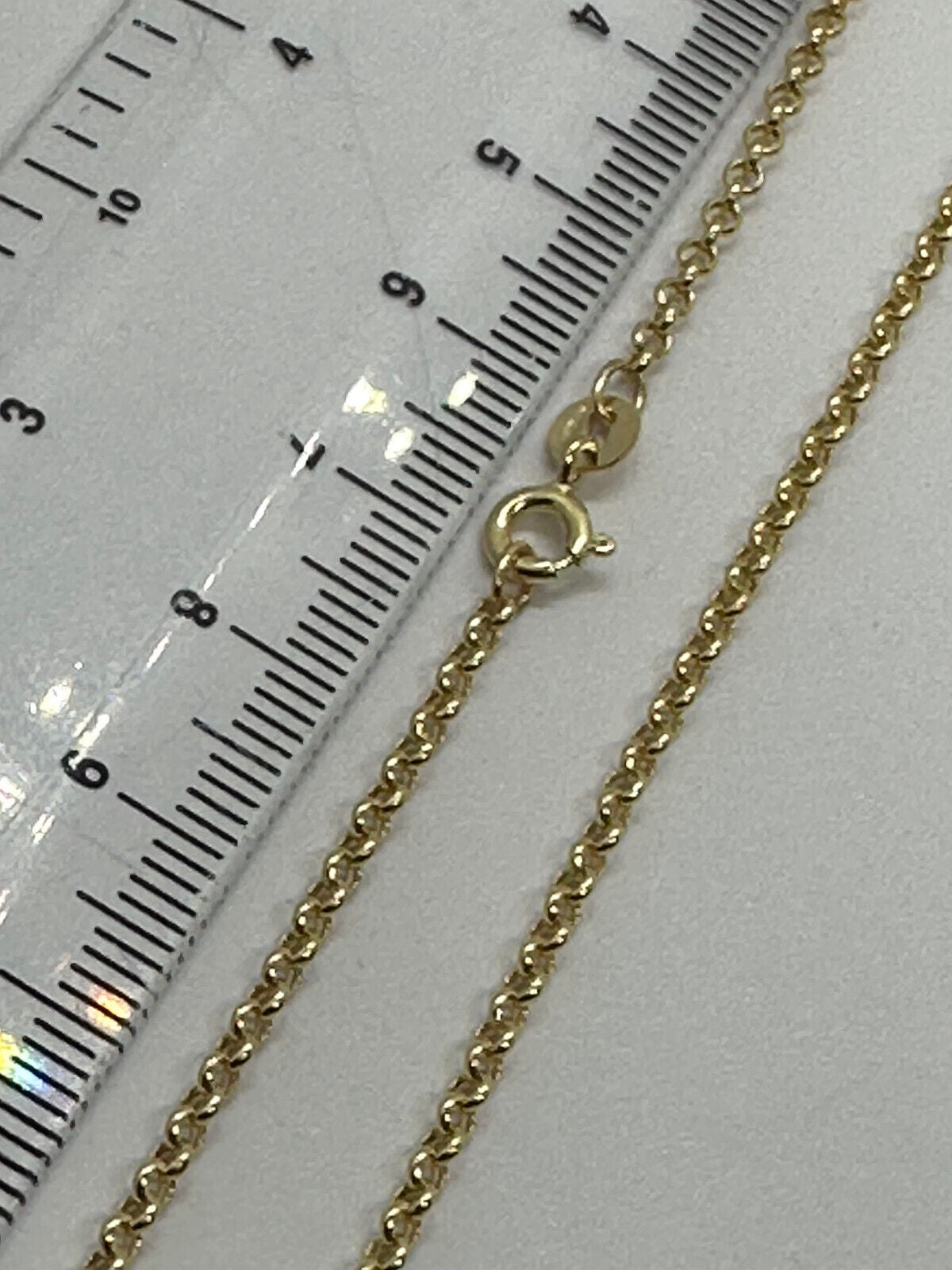 9ct Yellow Gold 2mm Round Hollow Belcher Link Chain (0583)