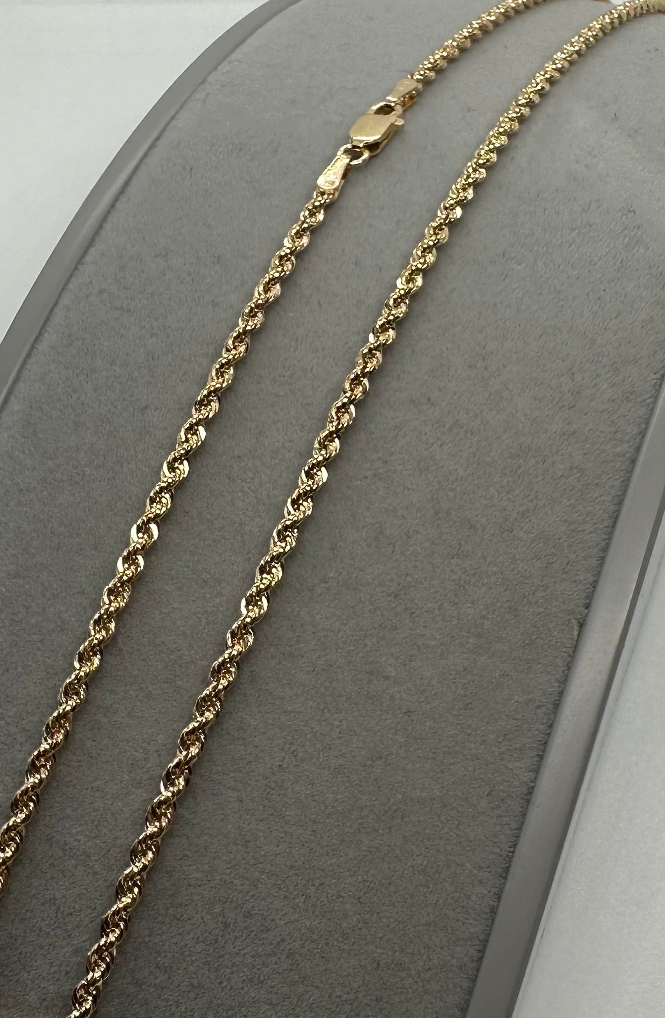 9ct Yellow Gold 2mm Hollow Rope Chain Various Lengths (0626)