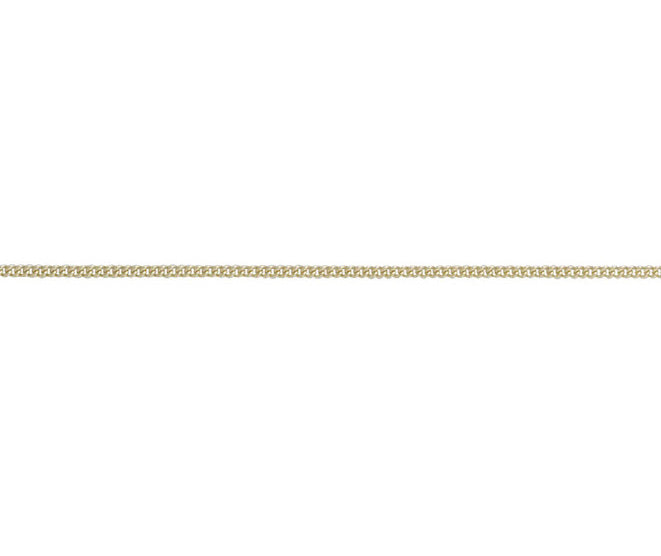 9ct Yellow Gold 1.1mm Curb Neck Chain Various Lengths (g12c)