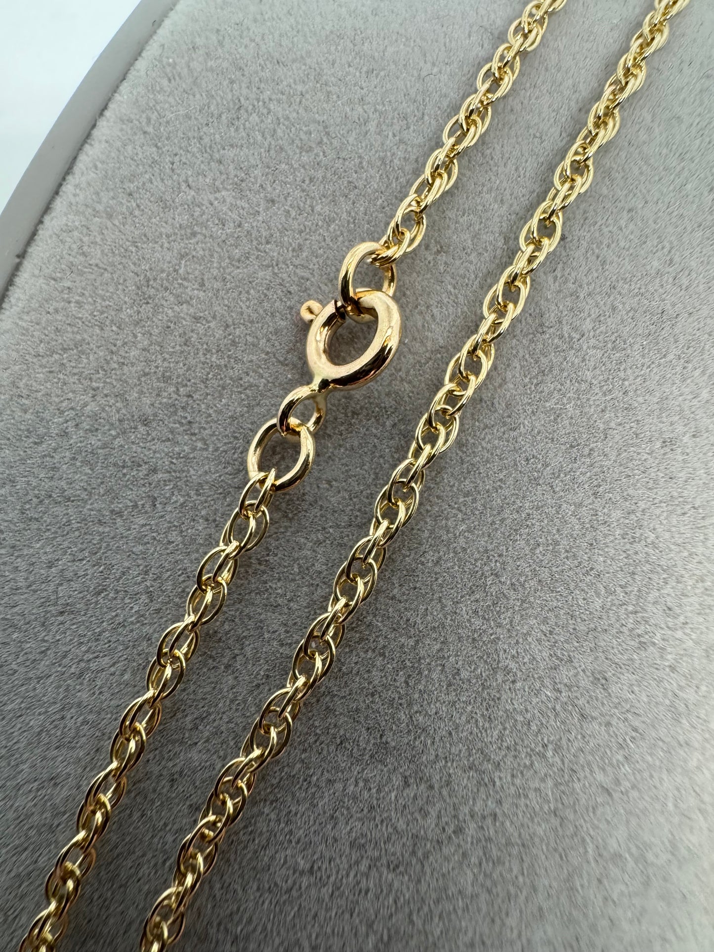 9ct Yellow Gold 2mm Prince of Wales Solid Rope Chain Various Lengths (G14R)
