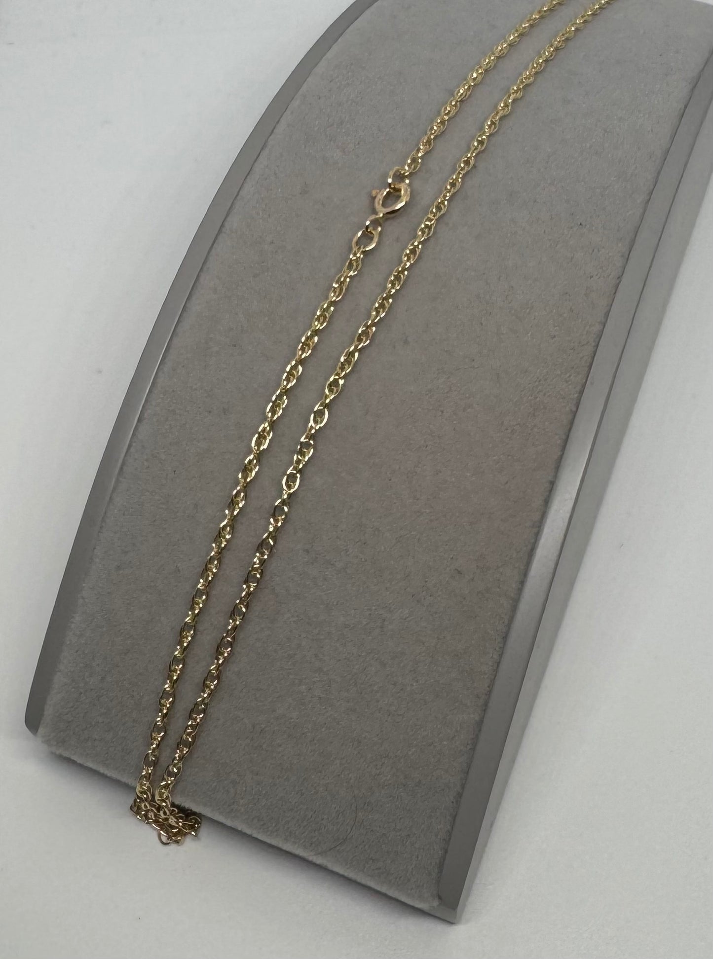 9ct Yellow Gold 2mm Prince of Wales Solid Rope Chain Various Lengths (G14R)