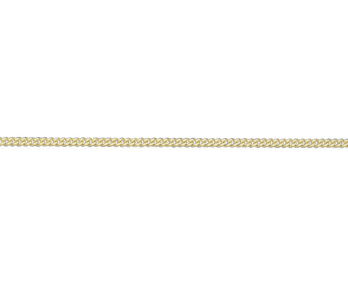 9ct Yellow Gold 1.4mm Curb Link Chain Various Lengths Available (G16FC)