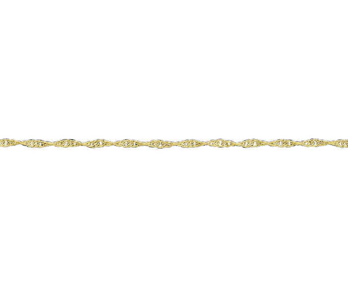 9ct Yellow Gold 1.1mm Prince of Wales Neck Chain Various Lengths (G7R)
