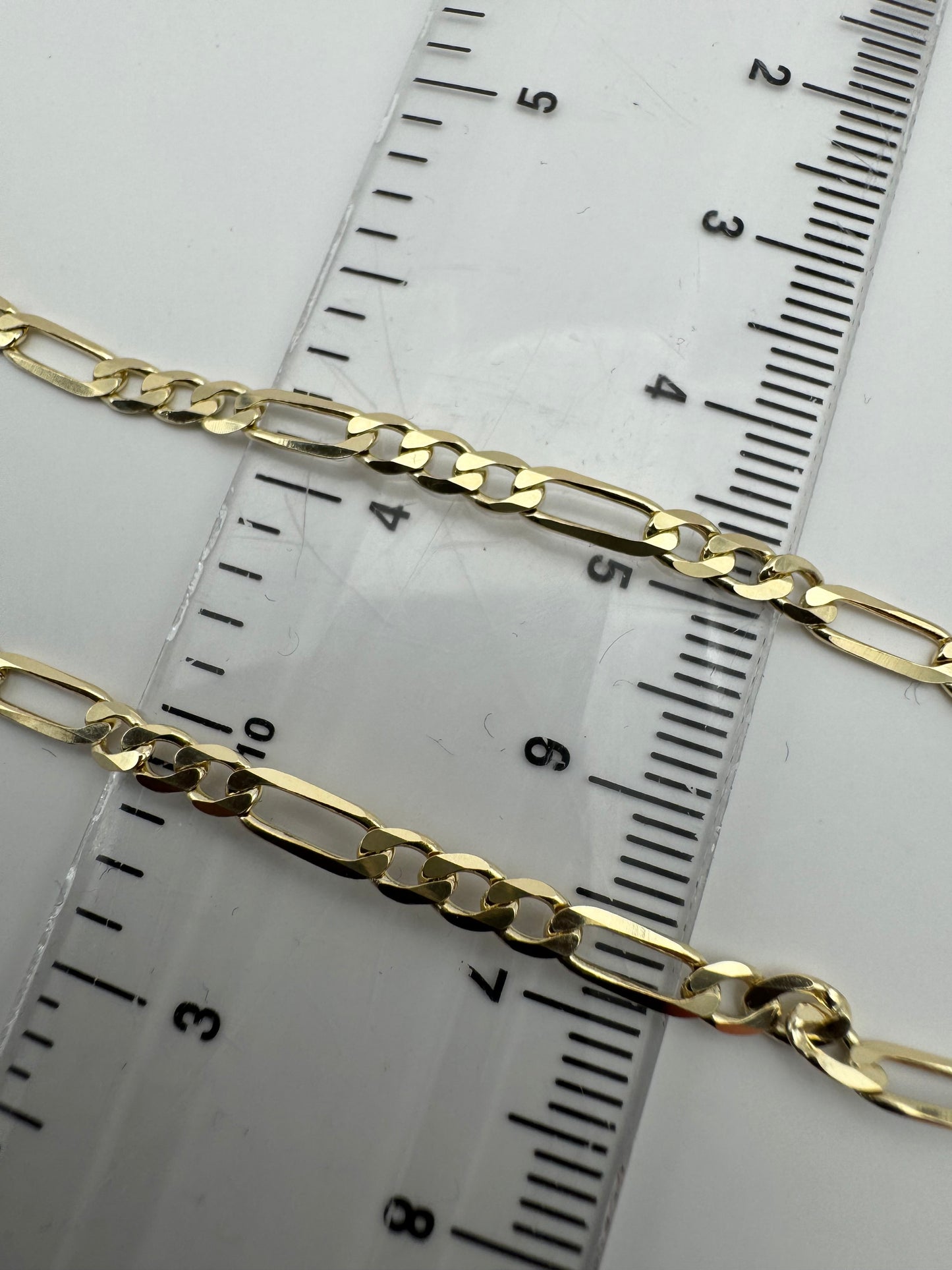 9ct Yellow Gold 3.2mm Figaro 3+1 Chain Various Lengths (G80FG)