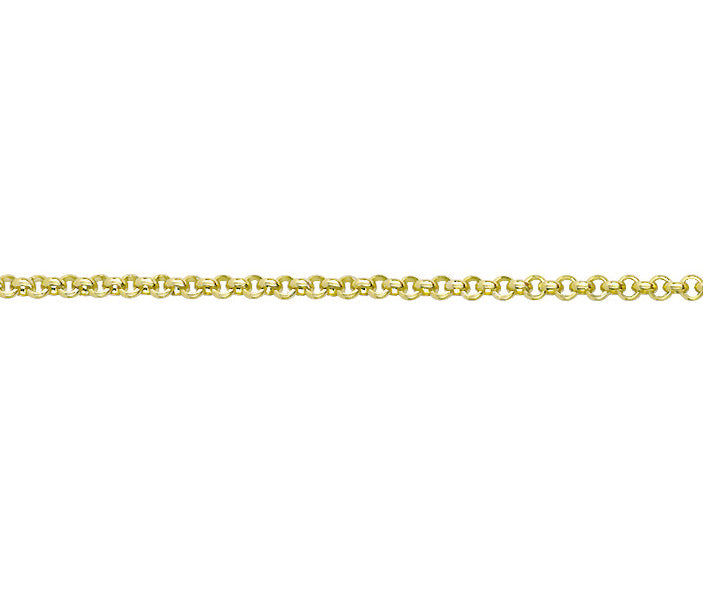 9ct Solid Yellow Gold 2.25mm Round Belcher Link Chains (GBBL)