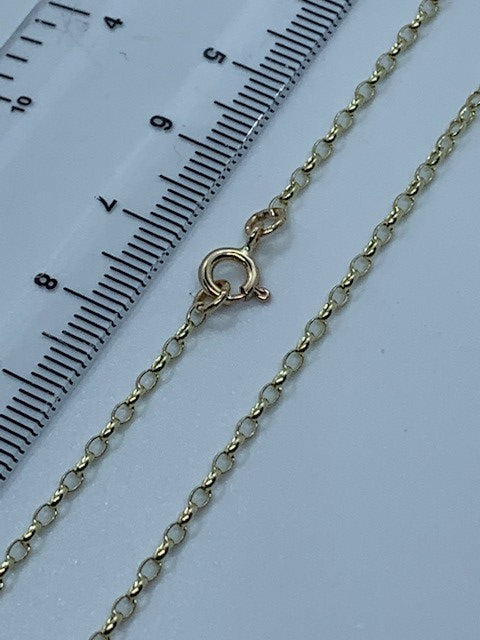 9ct Yellow Gold 2mm Oval Belcher Neck Chain Various Lengths (GMIN)