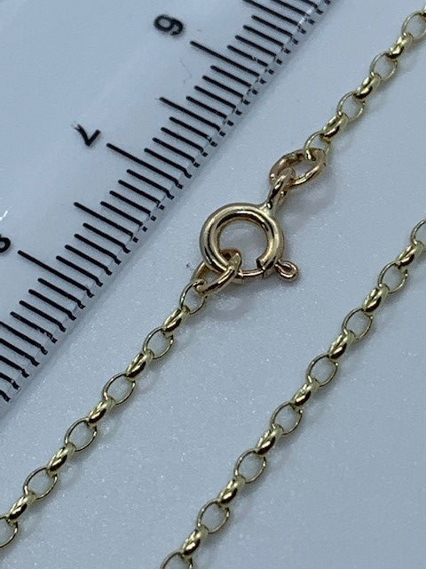 9ct Yellow Gold 2mm Oval Belcher Neck Chain Various Lengths (GMIN)