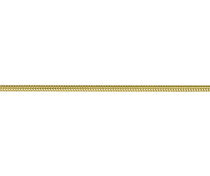 9ct Yellow Solid Gold 1.62mm Snake Chain Necklace Various Lengths (GSN1)