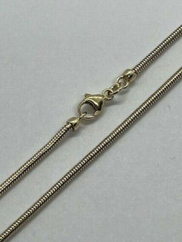 9ct Yellow Solid Gold 2mm Snake Chain Necklace Various Lengths (GSN15)