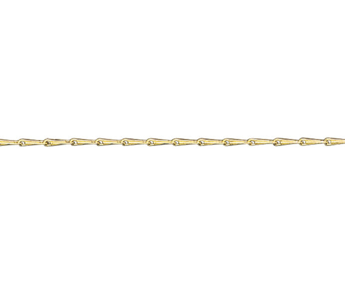 9ct Yellow Gold Solid Hayseed 1.44mm Necklace Chain Various Lengths (HS2)