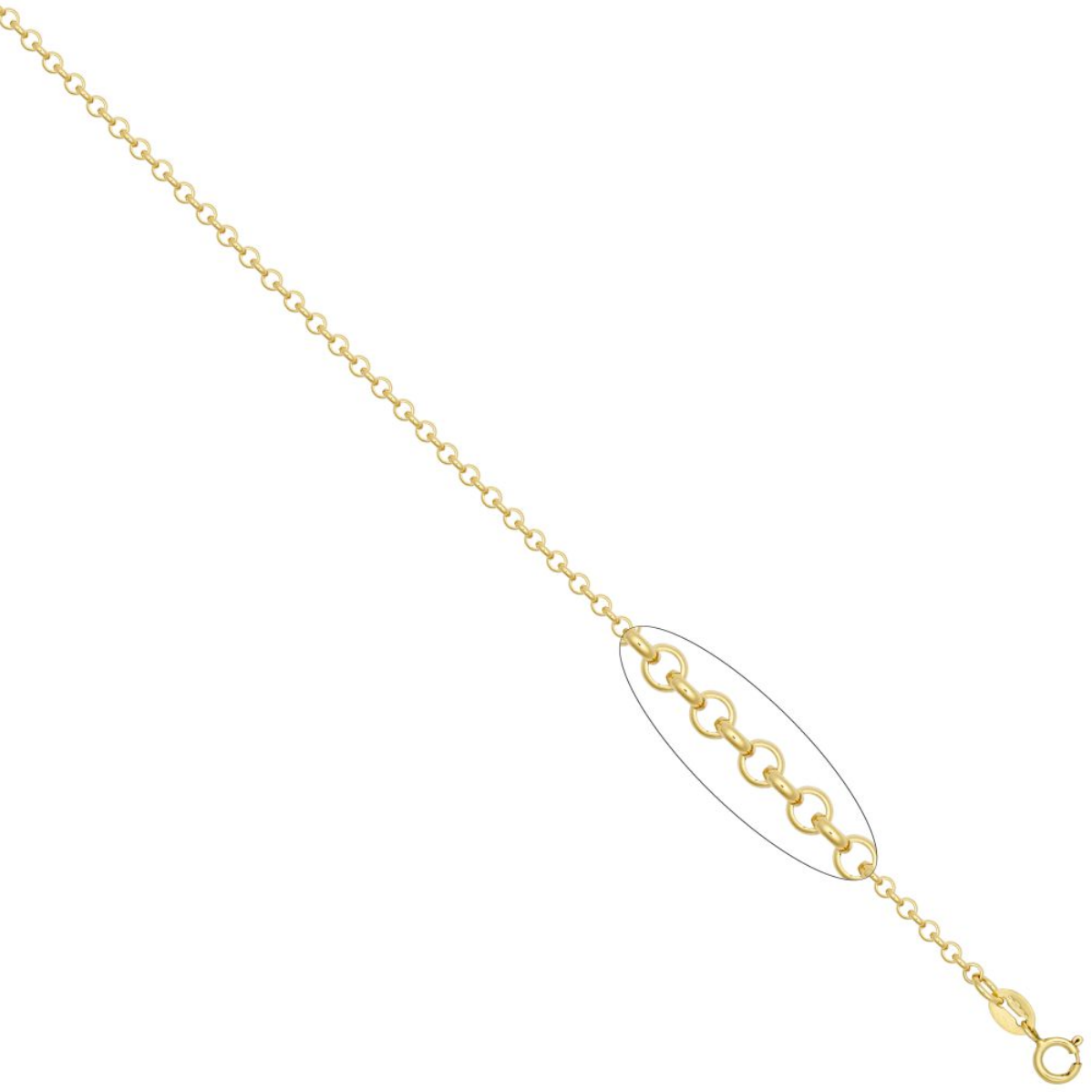 9ct Yellow Gold 2.3mm Solid Round Belcher Chain Various Lengths (001X)