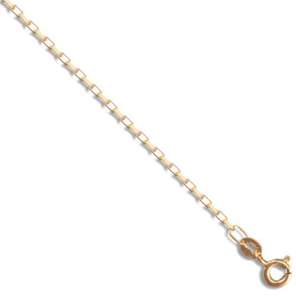 9ct Yellow Gold 1.7mm Diamond Cut Solid Belcher Chain Various Lengths (003A)