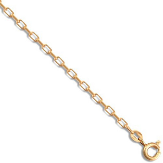 9ct Yellow Gold 2.3mm Diamond Cut Solid Belcher Chain Various Lengths (003B)