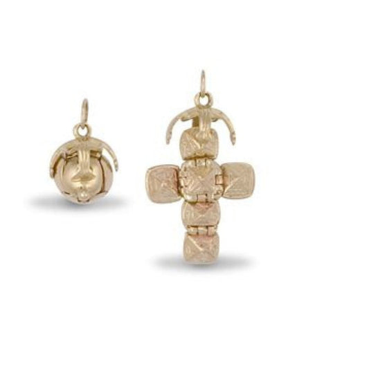 9ct Yellow Gold Masonic Ball Pendant (010)