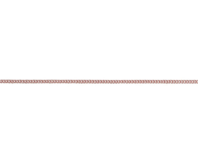 9ct Rose Gold 1.1mm Curb Neck Chain Various Lengths (R12C)