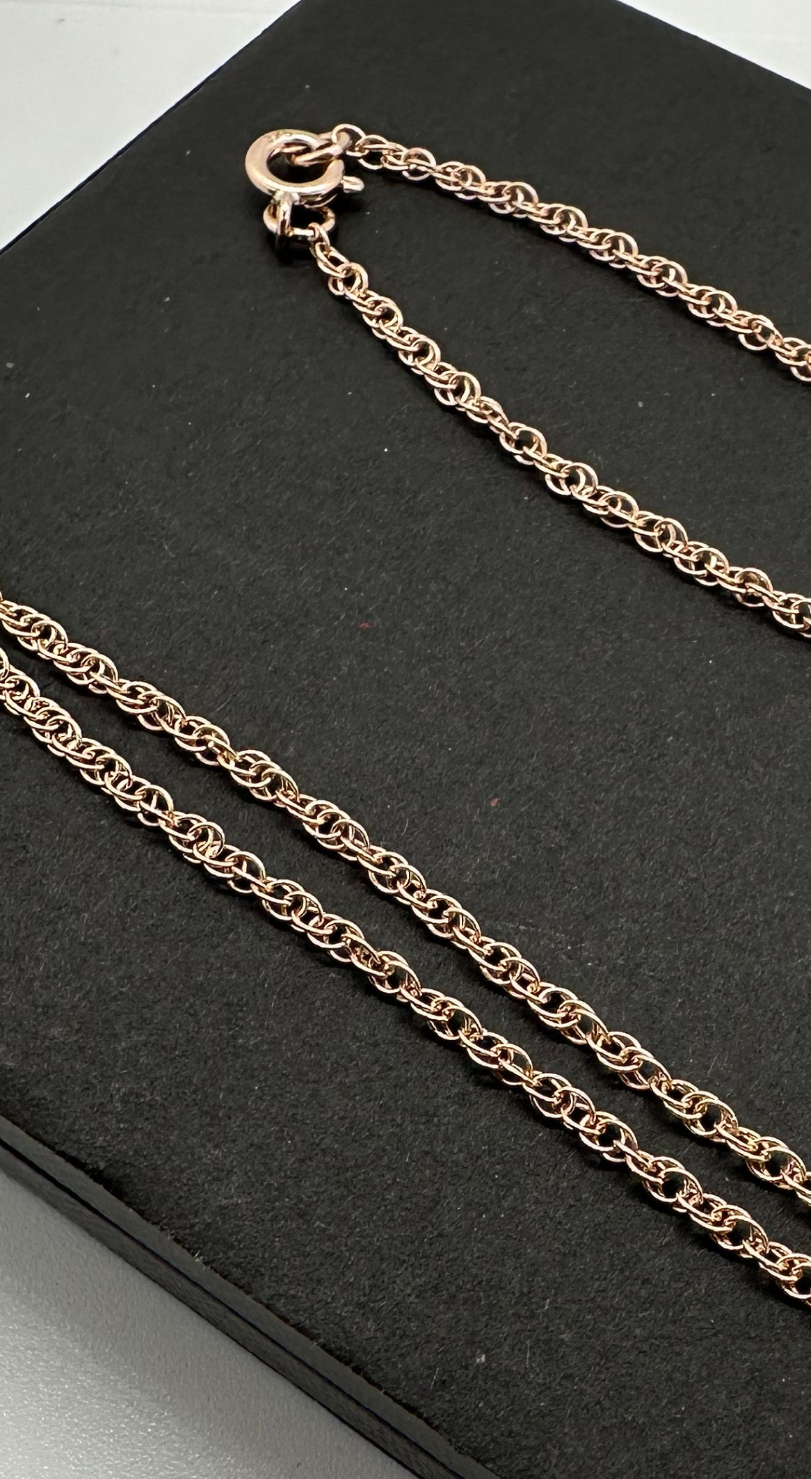 9ct Rose Gold 2mm Prince of Wales Rope Chain Various Lengths (R12R)