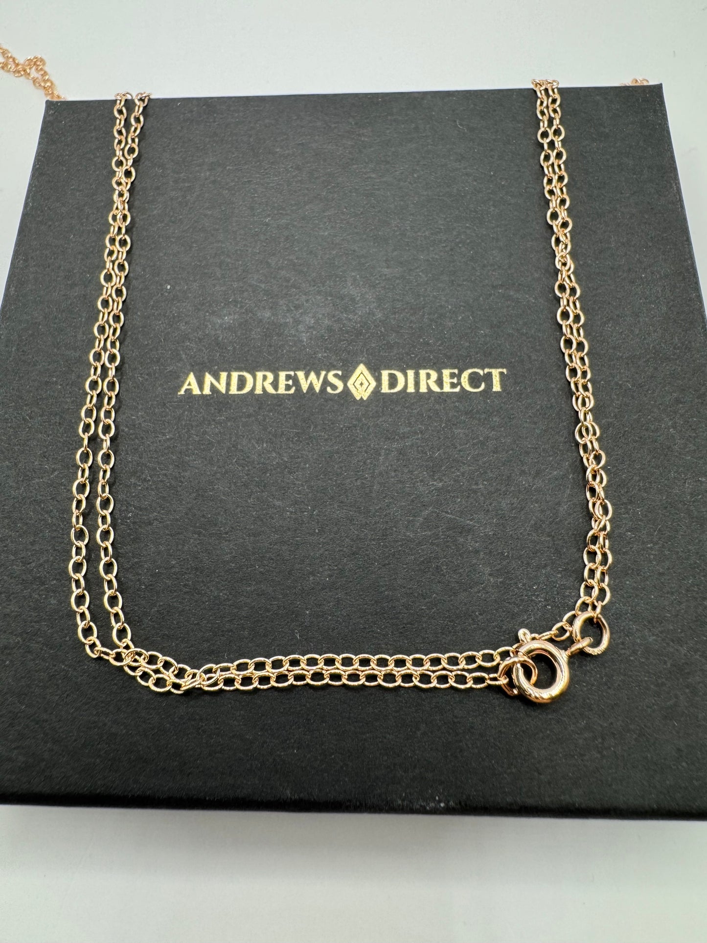 9ct Rose Red Gold 1.8mm Trace Cable Link Chain Various Lengths (R1416A)