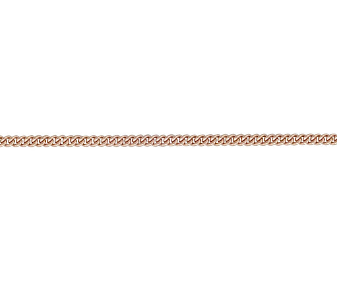 9ct Rose Gold 2.1mm Curb Neck Chain Various Lengths (r24c)