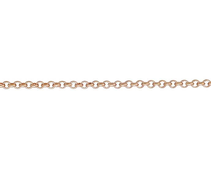 9ct Rose Gold 2.75mm Round Belcher Link Chains Various Lengths (RBB)