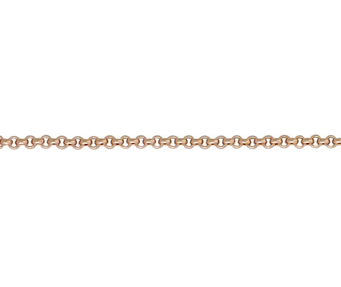 9ct Rose Gold 2.25mm Round Belcher Link Chains Various Lengths (RBBL)