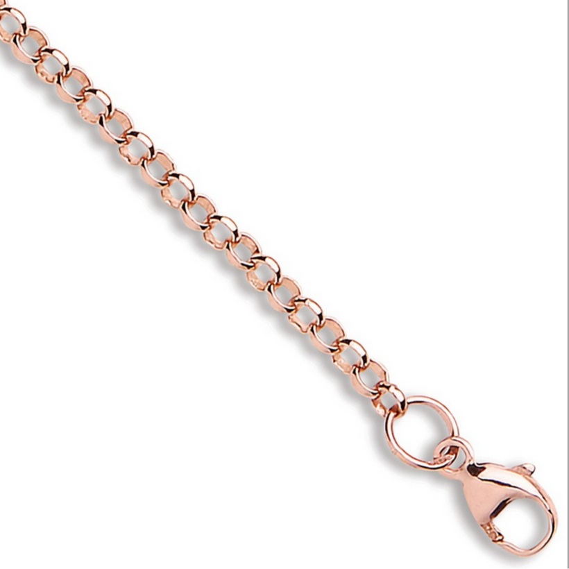 Rose Gold 2.7mm Round Belcher Chain