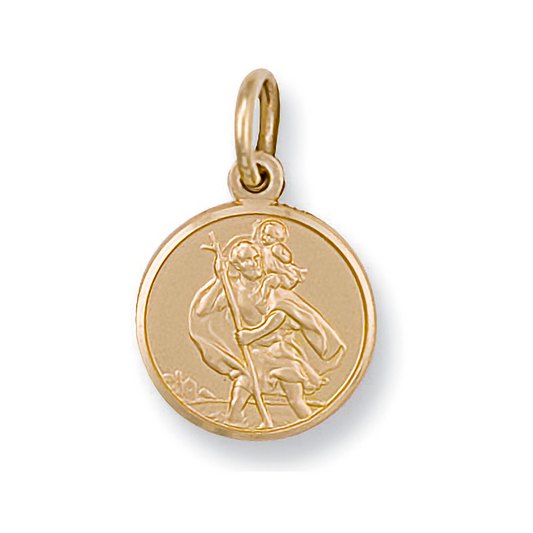 9ct Yellow Gold 25x16.5mm St Christopher Pendant (0005)
