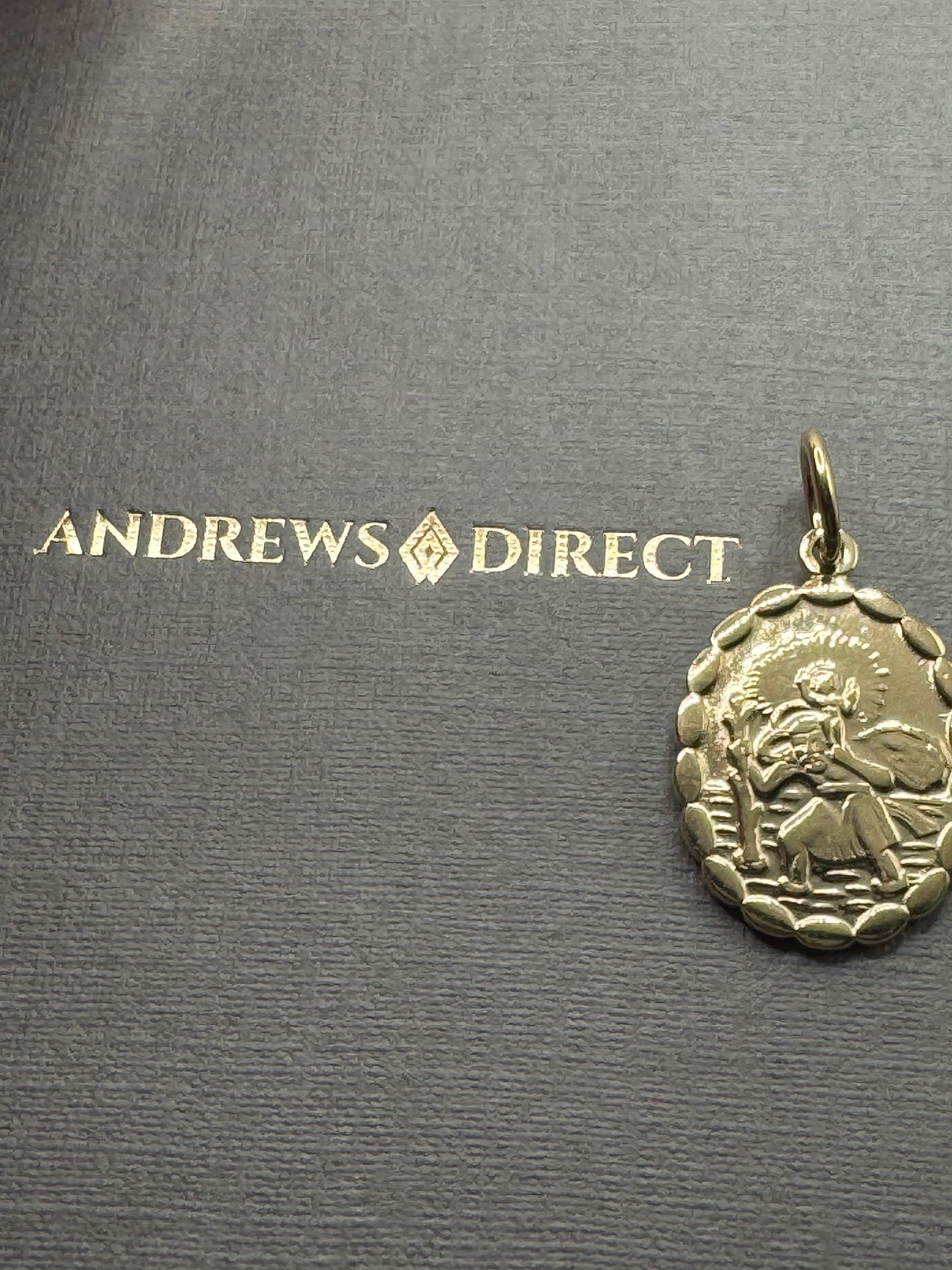 9ct Yellow Gold 28x15mm St Christopher Double Side Pendant (0033)