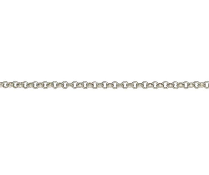 9ct White Gold 2.25mm Round Belcher Link Chains Various Lengths (WBBL)