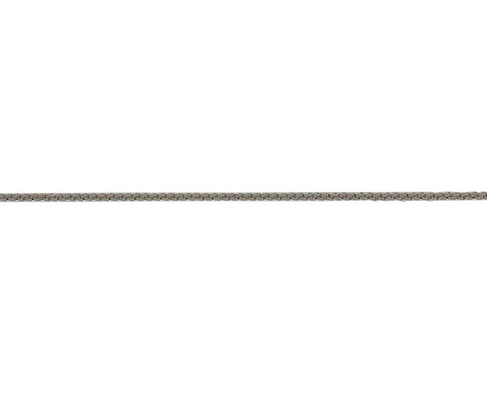 9ct White Gold 1.44mm Diamond Cut Spiga Chain (WFSP25)