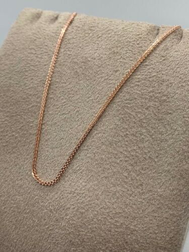 9ct Rose Gold 1.3mm Spiga Fancy Link Chain Various Lengths (487R)