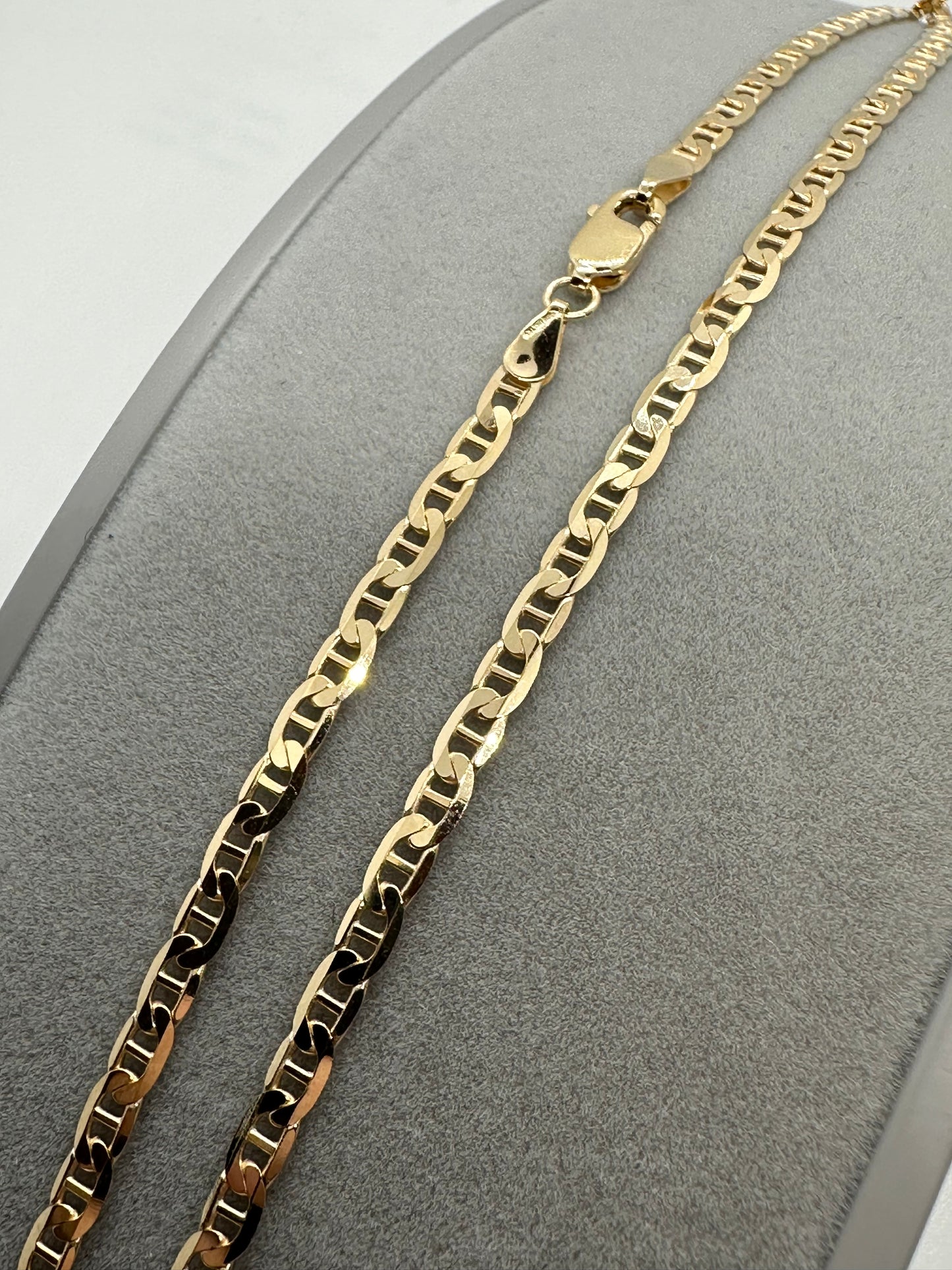 9ct Yellow Gold 3mm Anchor Link Chain 20 Inch / 50cm (0059)