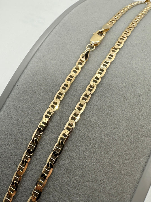 9ct Yellow Gold 3mm Anchor Link Chain 20 Inch / 50cm (0059)