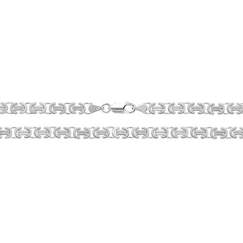 Sterling Silver Mens 5mm Byzantine Chain Various Lengths (1012)