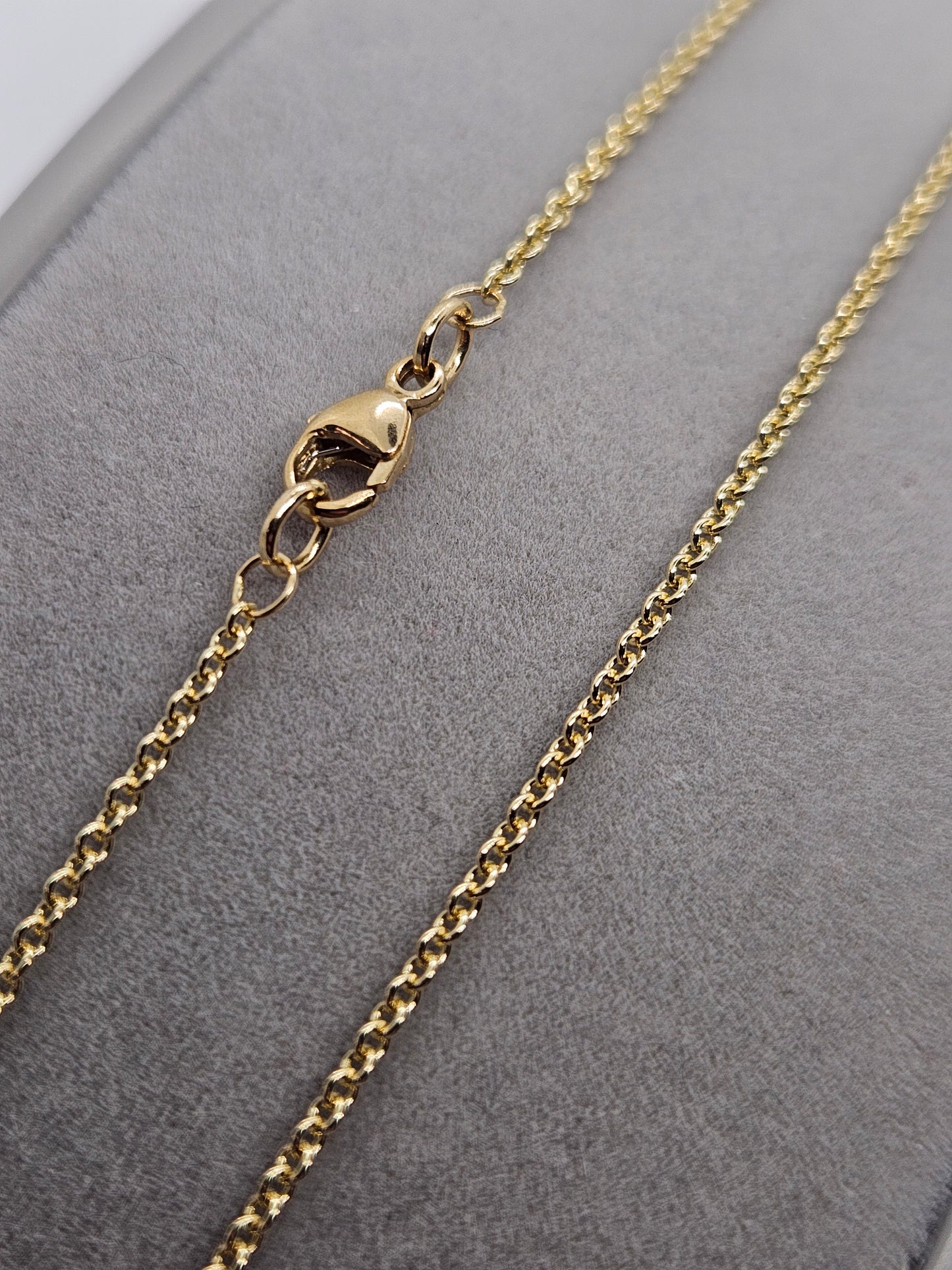 9ct Yellow Gold 1.6mm Solid Round Link Trace Chain Various Lengths (40CTT)