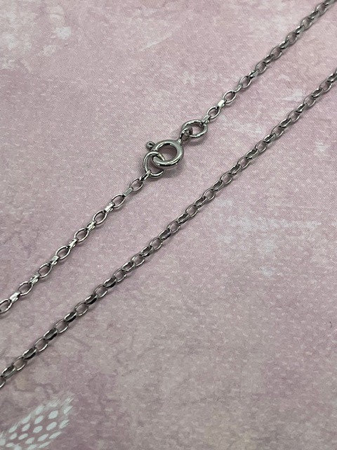 9ct White Gold 1.7mm Belcher Chain Various Lengths (WMINF)