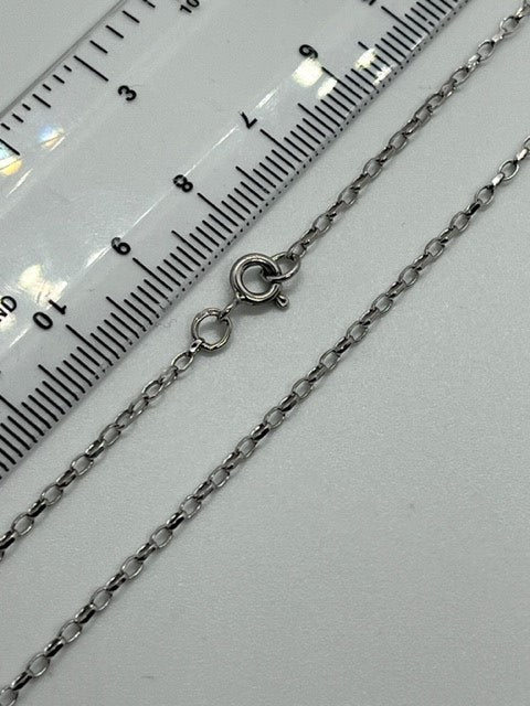 9ct White Gold 1.7mm Belcher Chain Various Lengths (WMINF)