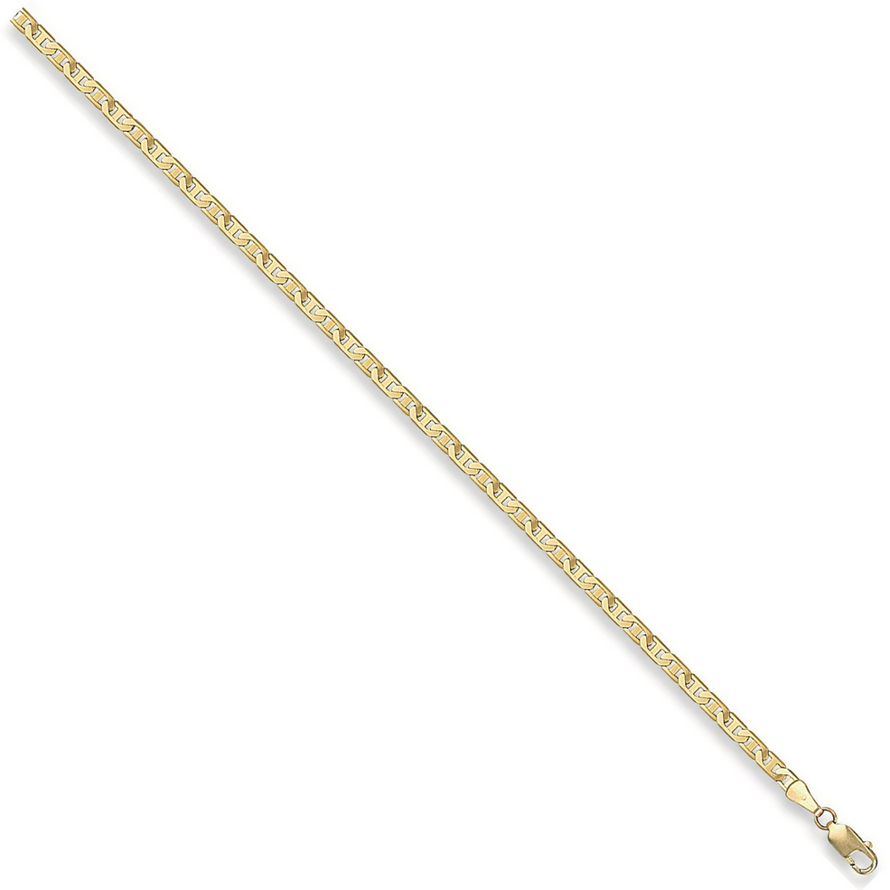 9ct Yellow Gold 3mm Anchor Link Chain 20 Inch / 50cm (0059)