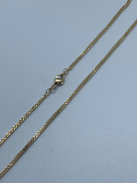 9ct Yellow Gold 2mm Diamond Cut Spiga Chain Various Lengths GFSP40)