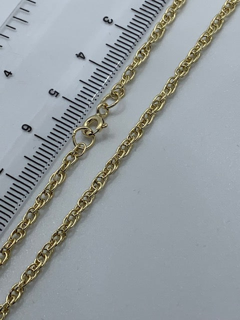 9ct Yellow Gold 2.5mm Prince of Wales Chain Various Lengths (213)