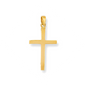 9ct Yellow Gold 31x13mm Plain Polished Cross Pendant (0004)