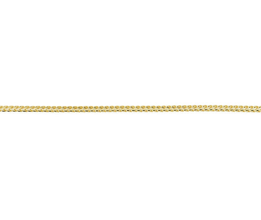 9ct Yellow Gold 1.5mm Solid Franco Chain Various Lengths (GFR50)