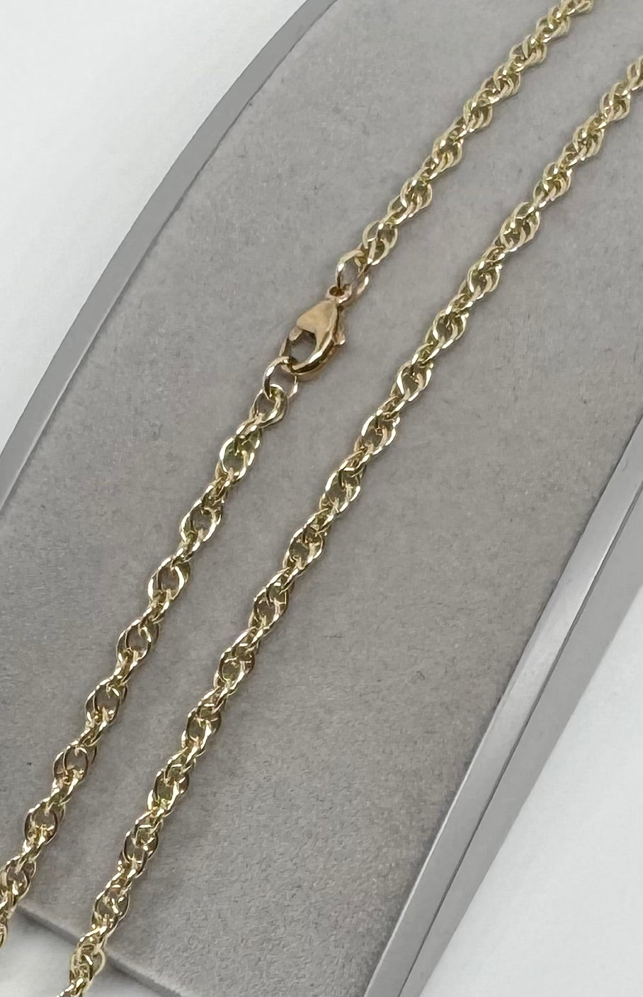 9ct Yellow Gold 3.4mm Prince of Wales Solid Rope Chain Various Lengths (G24R)