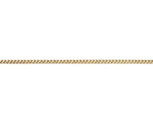 9ct Yellow Gold 1.7mm Solid Diamond Cut Franco Chain Various Lengths (GFFR50)