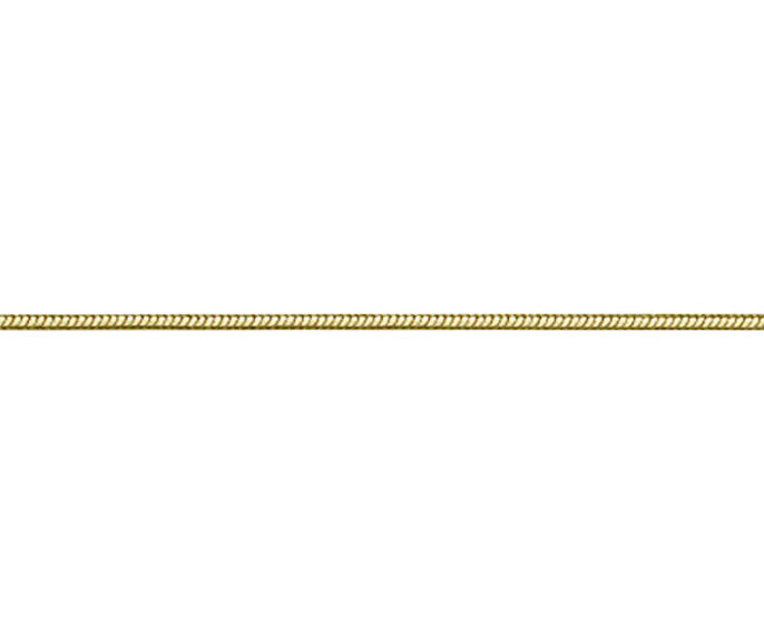 9ct Yellow Solid Gold 1.1mm Snake Chain Necklace (GSNB)