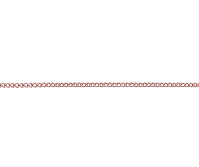 9ct Rose Gold 1.3mm Curb Neck Chain Various Lengths (R16C)