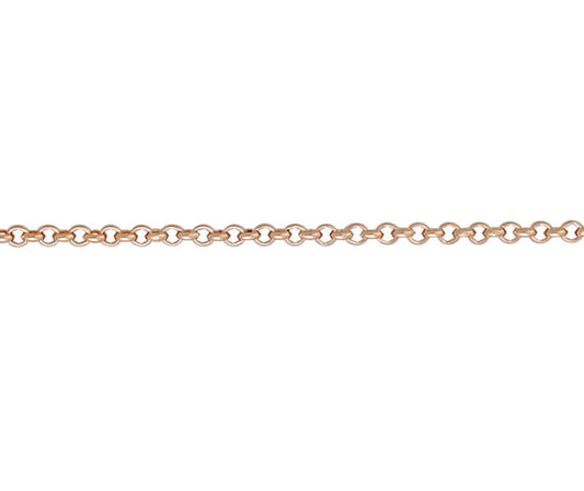 9ct Rose Gold 2.75mm Round Belcher Link Chains Various Lengths (RBB)