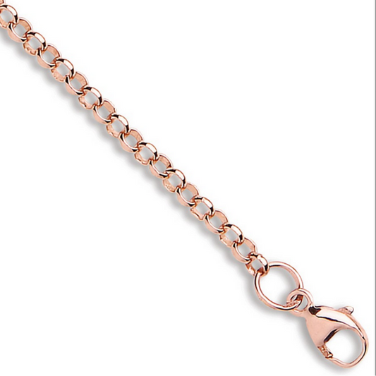 Rose Gold 2.7mm Round Belcher Chain